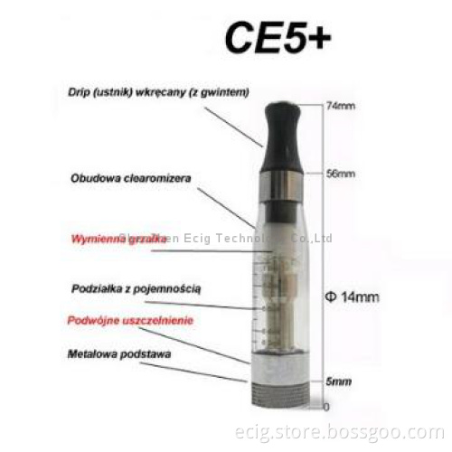 Colorful changeable ce5 plus atomizer